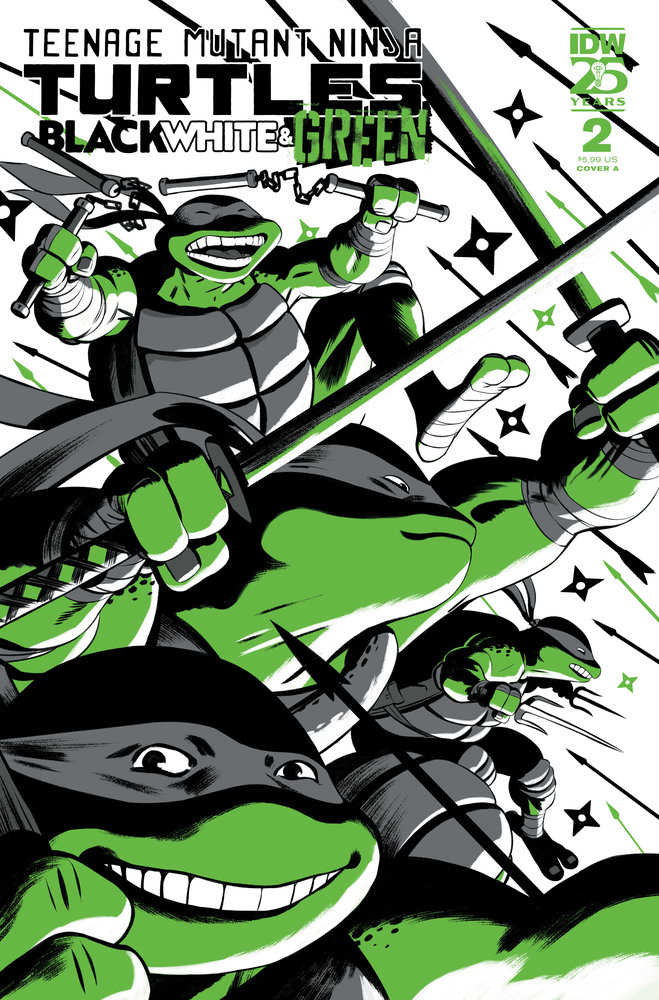 Teenage Mutant Ninja Turtles: Black, White, And Green #2 Cover A (RodríGuez) - Walt's Comic Shop