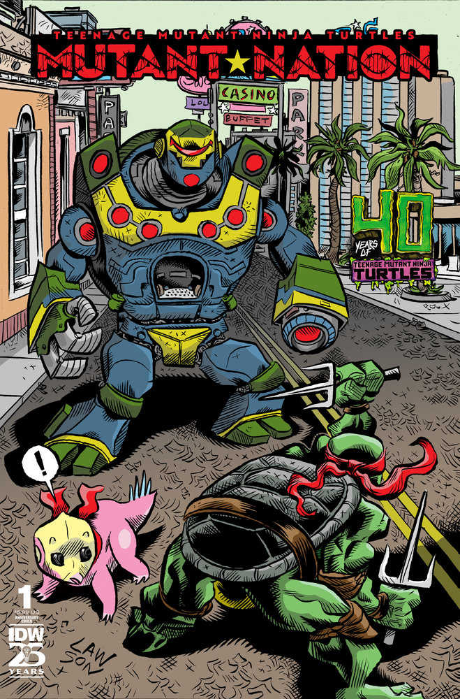 Teenage Mutant Ninja Turtles: Mutant Nation #1 Variant 40th Anniversary (Lawson) - Walt's Comic Shop