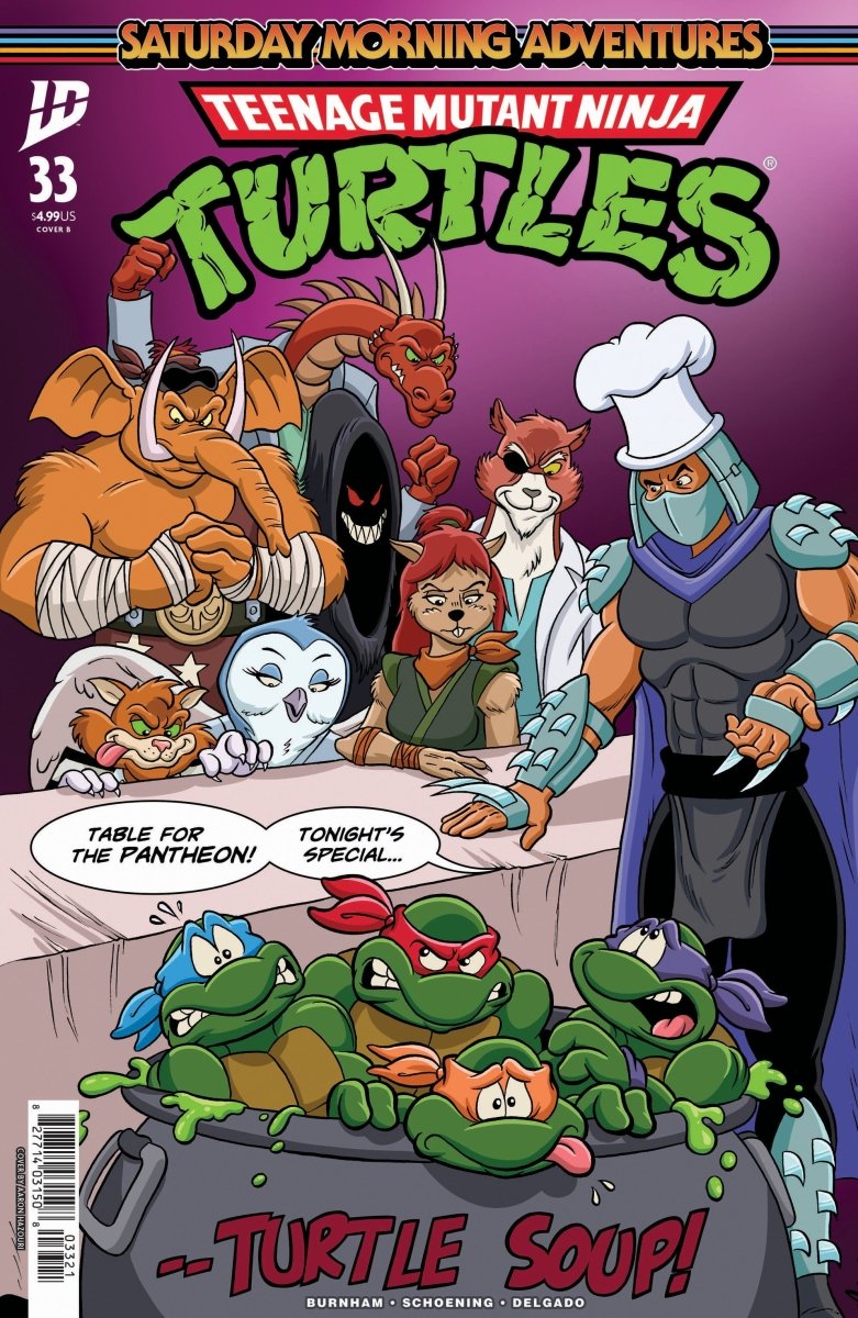 Teenage Mutant Ninja Turtles: Saturday Morning Adventures 33 Variant B (Hazouri) - Walt's Comic Shop