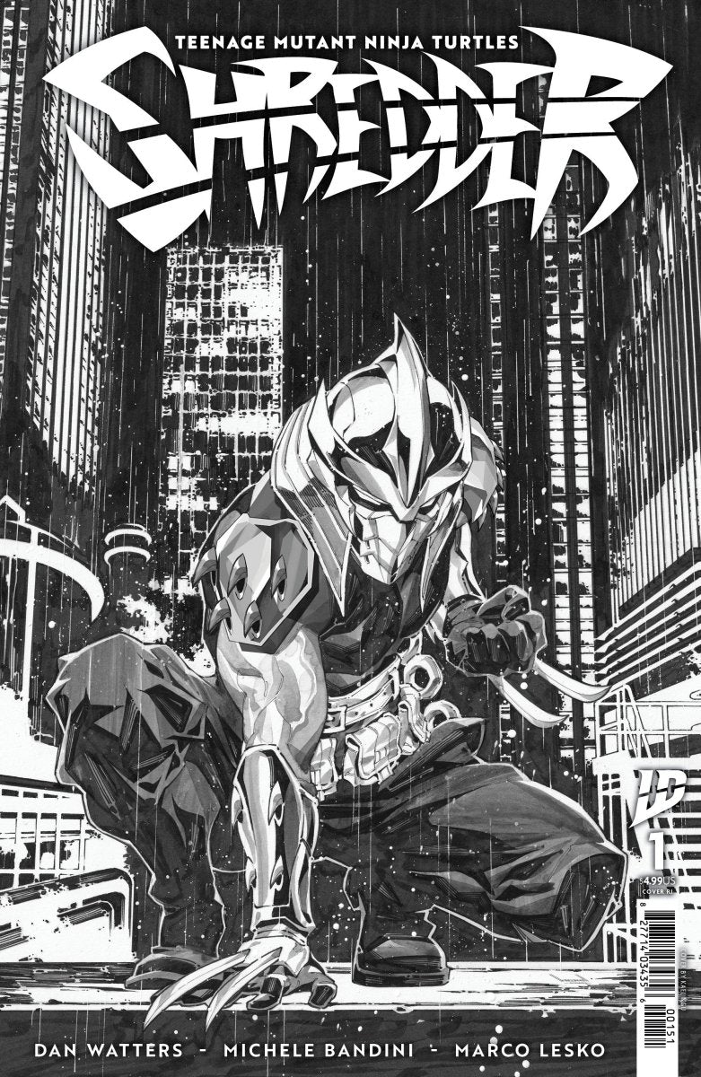 Teenage Mutant Ninja Turtles: Shredder 1 1:25 Ratio Variant (Ngu Black & White) - Walt's Comic Shop