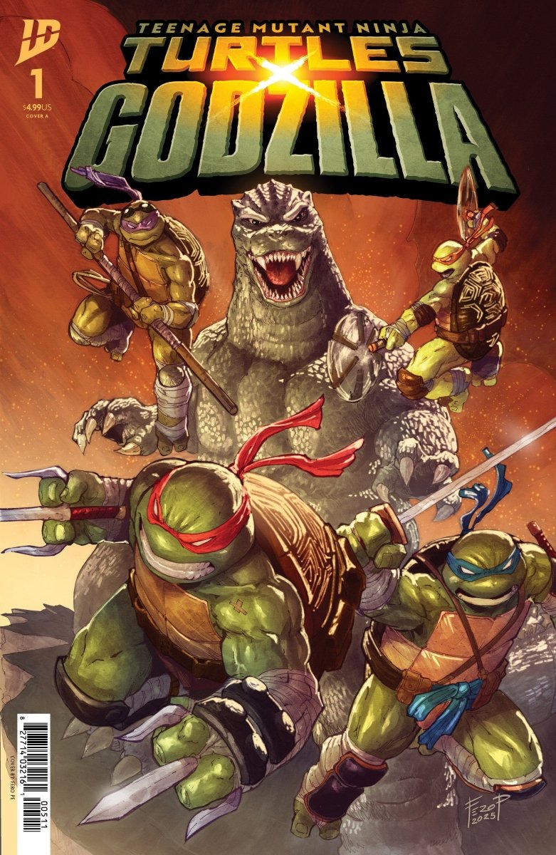 Teenage Mutant Ninja Turtles X Godzilla 1 Cover A (Pe) - Walt's Comic Shop