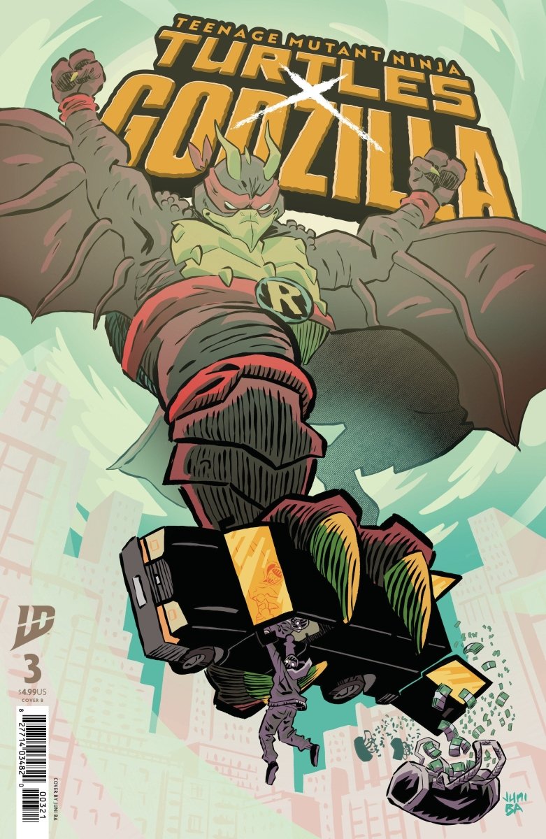 Teenage Mutant Ninja Turtles X Godzilla 3 Variant B (Ba) - Walt's Comic Shop