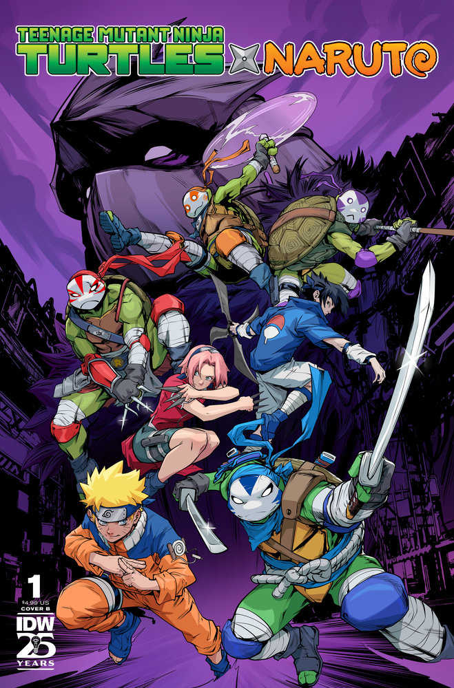 Teenage Mutant Ninja Turtles X Naruto #1 Cover B Prasetya - Walt's Comic Shop