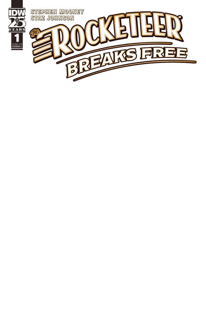 The Rocketeer: Breaks Free #1 Variant C (Blank Sketch) - Walt's Comic Shop