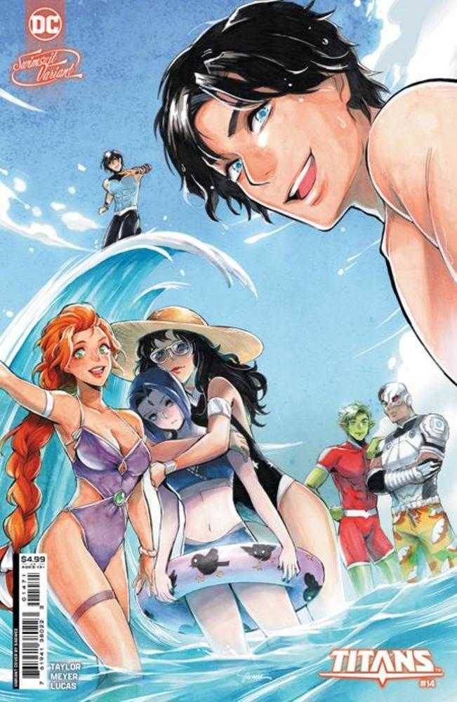 Titans #14 Cover E Saowee Swimsuit Card Stock Variant - Walt's Comic Shop