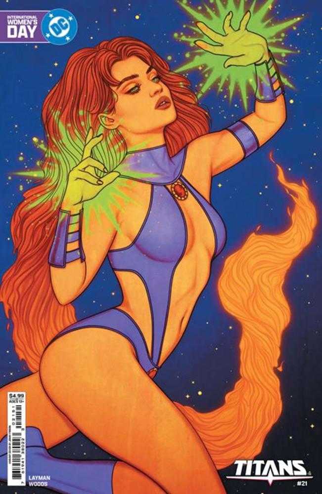 Titans #21 Cover E Jenny Frison International Womens Day Starfire Card Stock Variant - Walt's Comic Shop