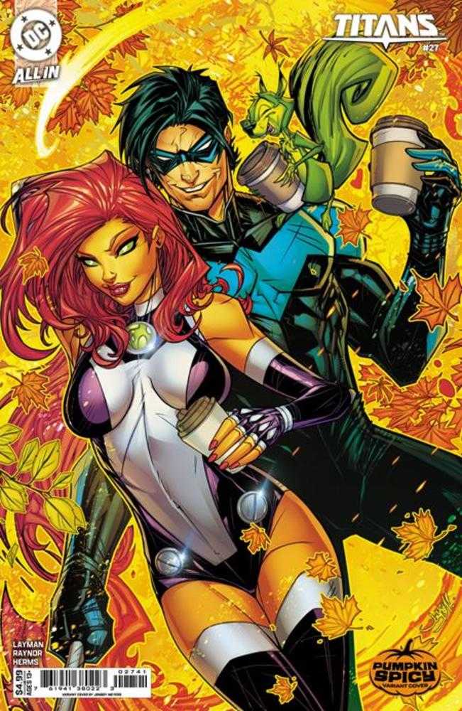 Titans 27 Cover D Jonboy Meyers Pumpkin Spicy Card Stock Variant - Walt's Comic Shop