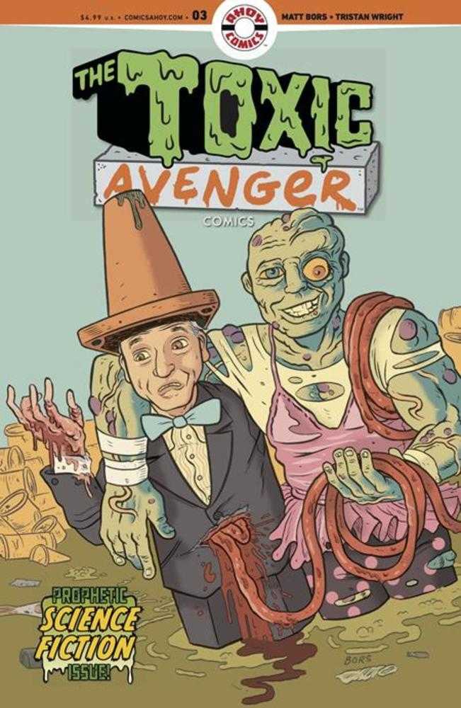 Toxic Avenger Comics 3 Cover B 3 Copy Matt Bors Unlock Variant (Mature) - Walt's Comic Shop