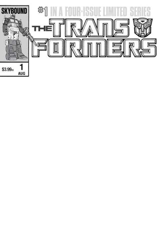 Transformers #1 40th Anniversary Edition (One Shot) Cover C Blank Sketch Variant - Walt's Comic Shop