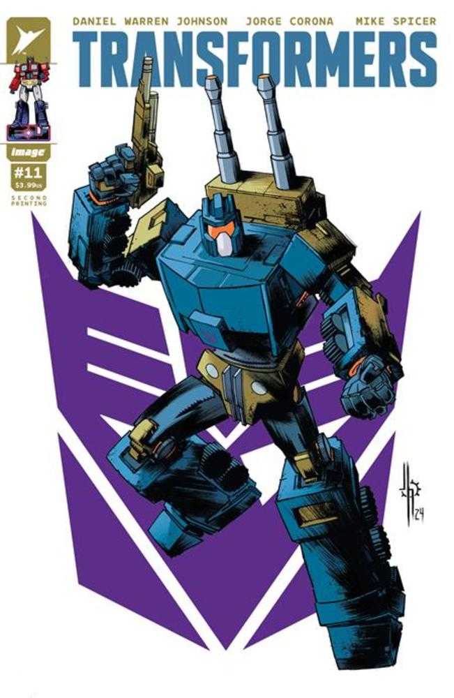 Transformers #11 2nd Print Cover A Howard Decepticon - Walt's Comic Shop