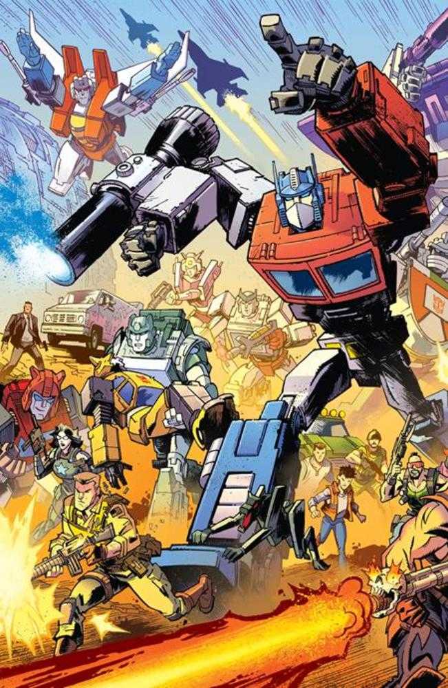 Transformers #9 Cover F Jason Howard Connecting Eu Anniversary Variant - Walt's Comic Shop