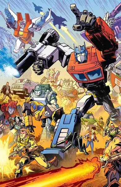 Transformers #9 Cover F Jason Howard Connecting Eu Anniversary