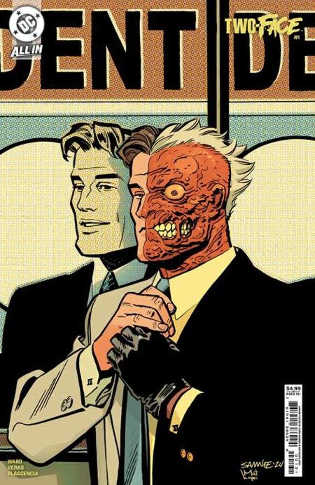 Two - Face #1 (Of 6) Cover C Chris Samnee Card Stock Variant - Walt's Comic Shop