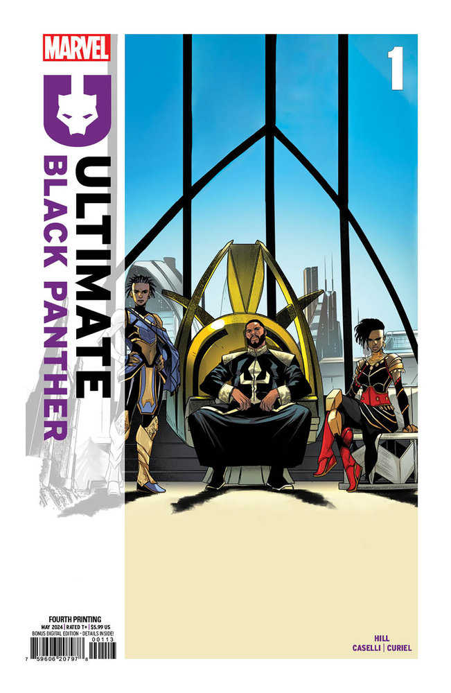 Ultimate Black Panther #1 Stefano Caselli 4TH Printing Variant - Walt's Comic Shop