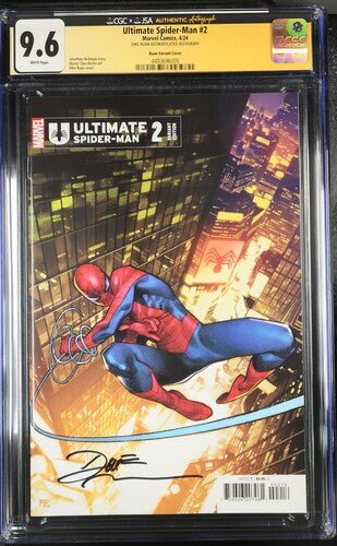 Ultimate Spider - Man #2 1:25 Ratio signed by Dike Ruan Variant CGC 9.6 - Walt's Comic Shop
