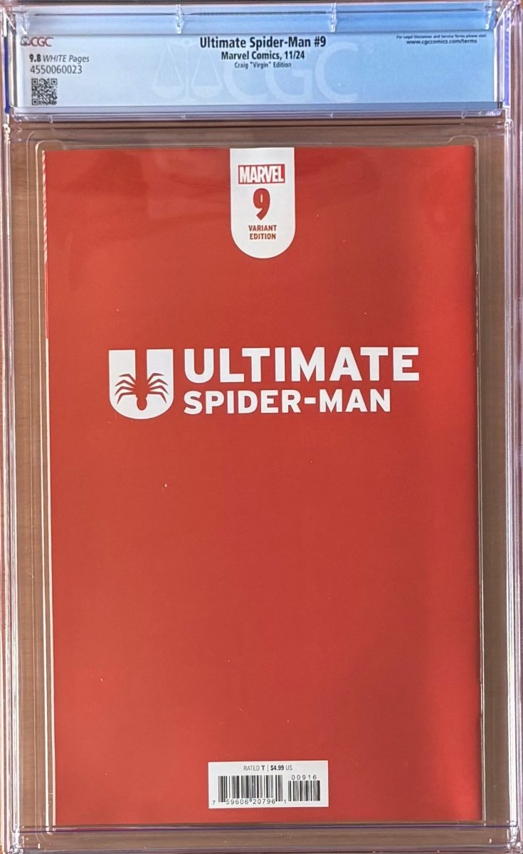 Ultimate Spider - man #9 Craig Virgin variant CGC 9.8 Only 3 graded in 9.8 - Walt's Comic Shop