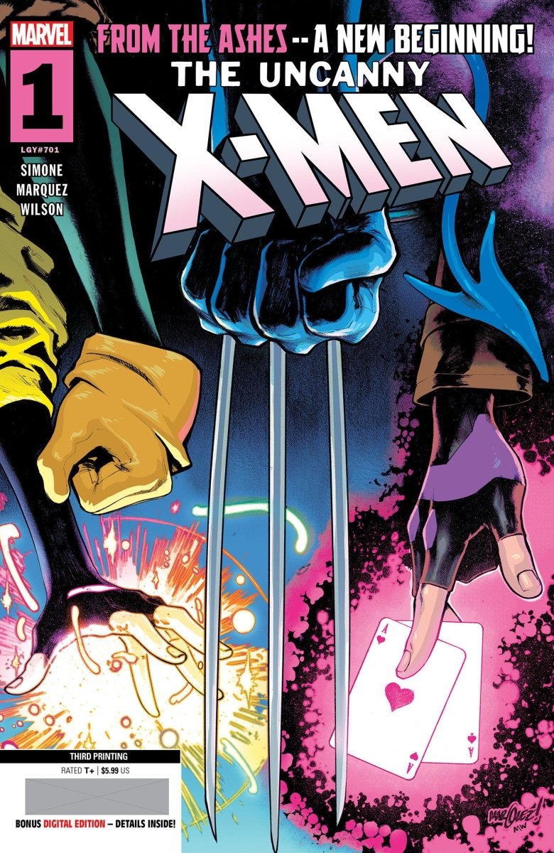 Uncanny X - Men #1 David Marquez 3RD Printing Variant - Walt's Comic Shop