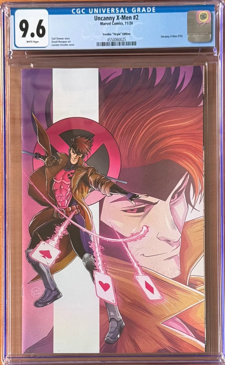 Uncanny X - Men #2 1:50 Luciano Vecchio Gambit Virgin Variant CGC 9.6 - Walt's Comic Shop