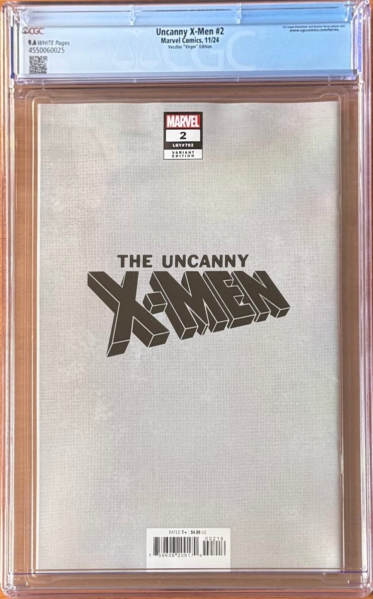 Uncanny X - Men #2 1:50 Luciano Vecchio Gambit Virgin Variant CGC 9.6 - Walt's Comic Shop