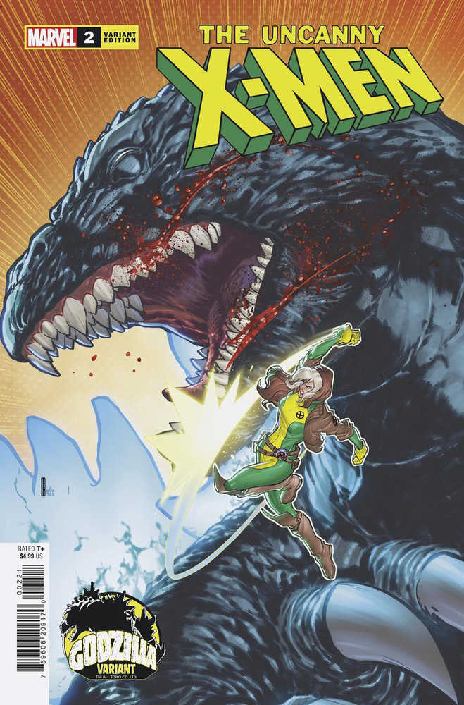 Uncanny X - Men #2 David Baldeon Godzilla Variant - Walt's Comic Shop