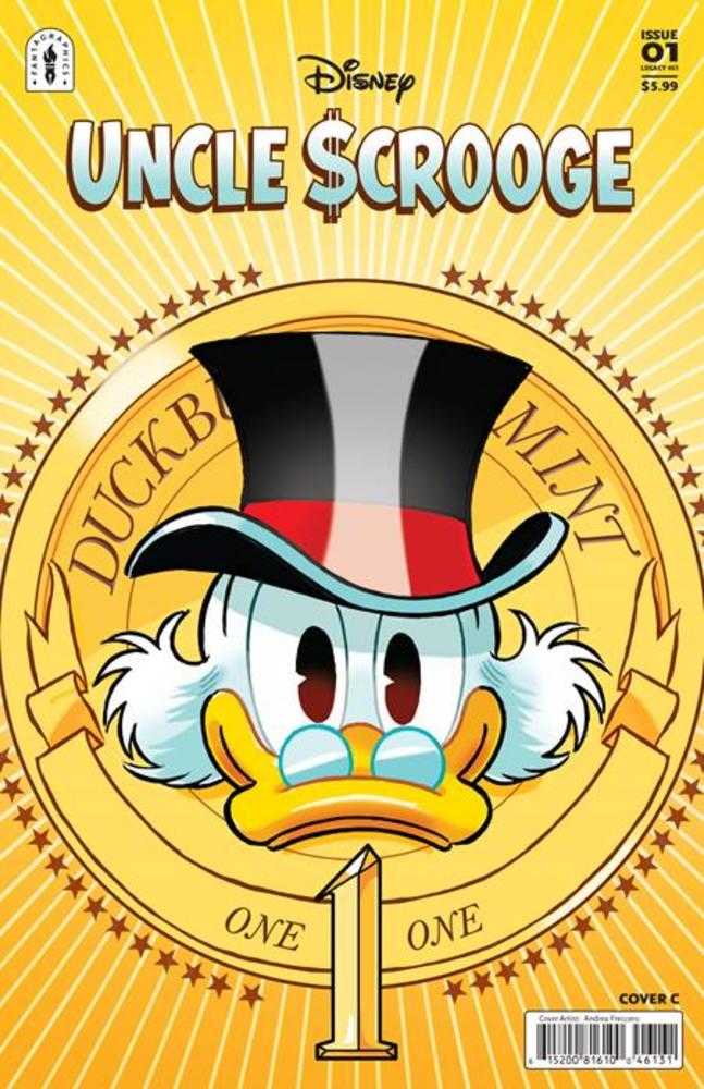 Uncle Scrooge Flintheart Glomgolds Sinister Secret 1 (Of 3) Cover C Andrea Freccero Variant - Walt's Comic Shop