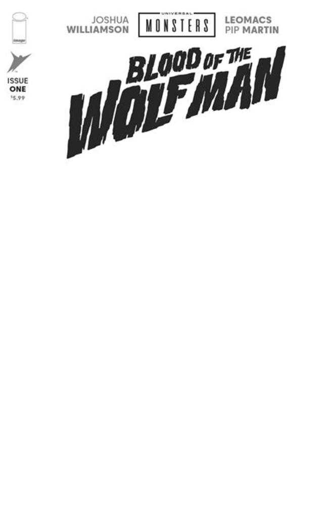 Universal Monsters Blood Of The Wolf Man 1 (Of 4) Cover H Blank Sketch Variant - Walt's Comic Shop