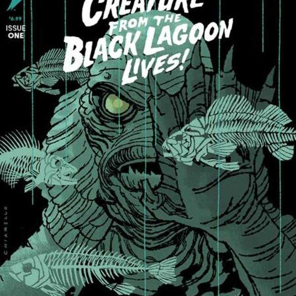 Universal Monsters Creature From The Black Lagoon Lives Black & White