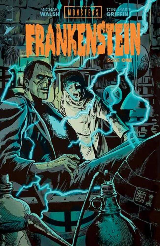 Universal Monsters Frankenstein #1 (Of 4) Cover C 1 in 10 Francesco Francavilla Connecting Variant - Walt's Comic Shop