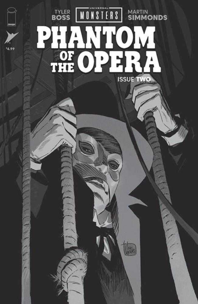 Universal Monsters Phantom Of The Opera 2 (Of 4) Cover D Lee Weeks Black & White Classic Horror Variant 1:25 Ratio Variant - Walt's Comic Shop