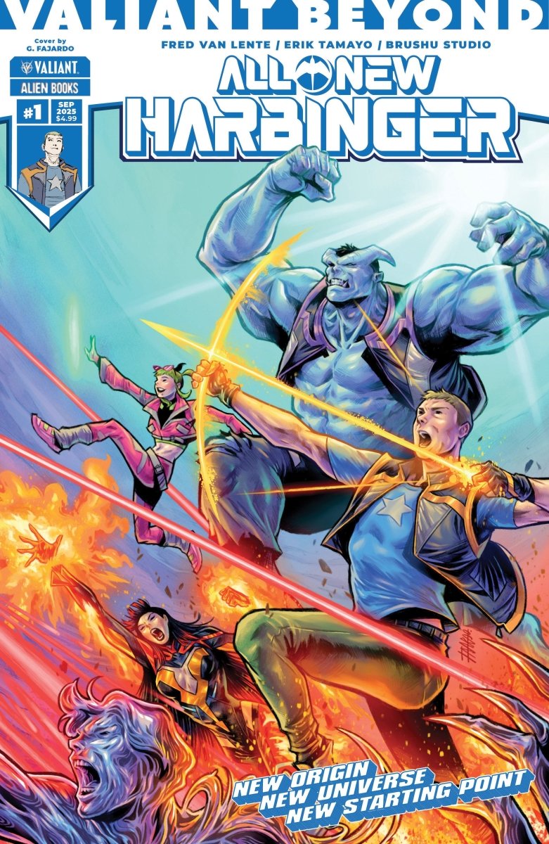 Valiant Beyond: All New Harbinger 1 Variant B (Fajardo Wraparound Variant) - Walt's Comic Shop