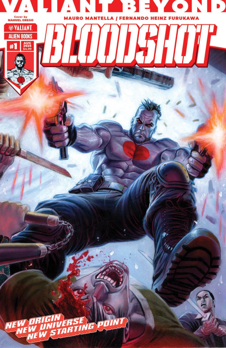 Valiant Beyond: Bloodshot 1 Variant B (Grego Wraparound Variant) - Walt's Comic Shop
