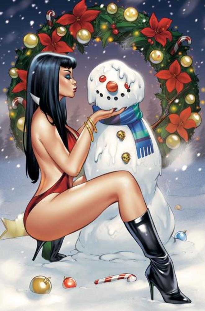 Vampirella 10 Cover H Elias Chatzoudis Full Art 1:10 Ratio Variant - Walt's Comic Shop