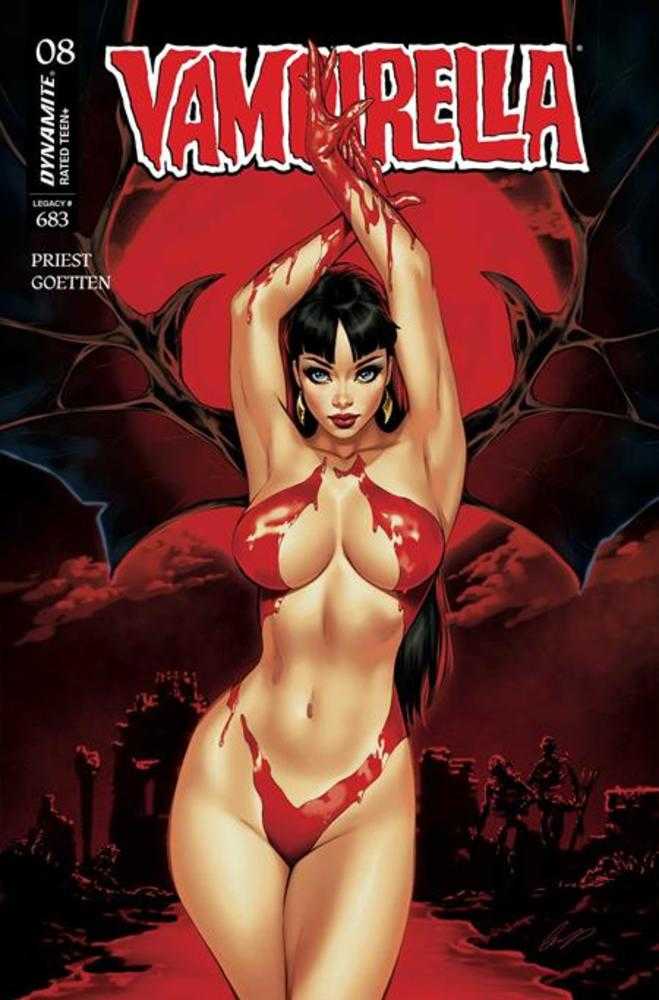 Vampirella 8 Cover D Elias Chatzoudis Variant - Walt's Comic Shop