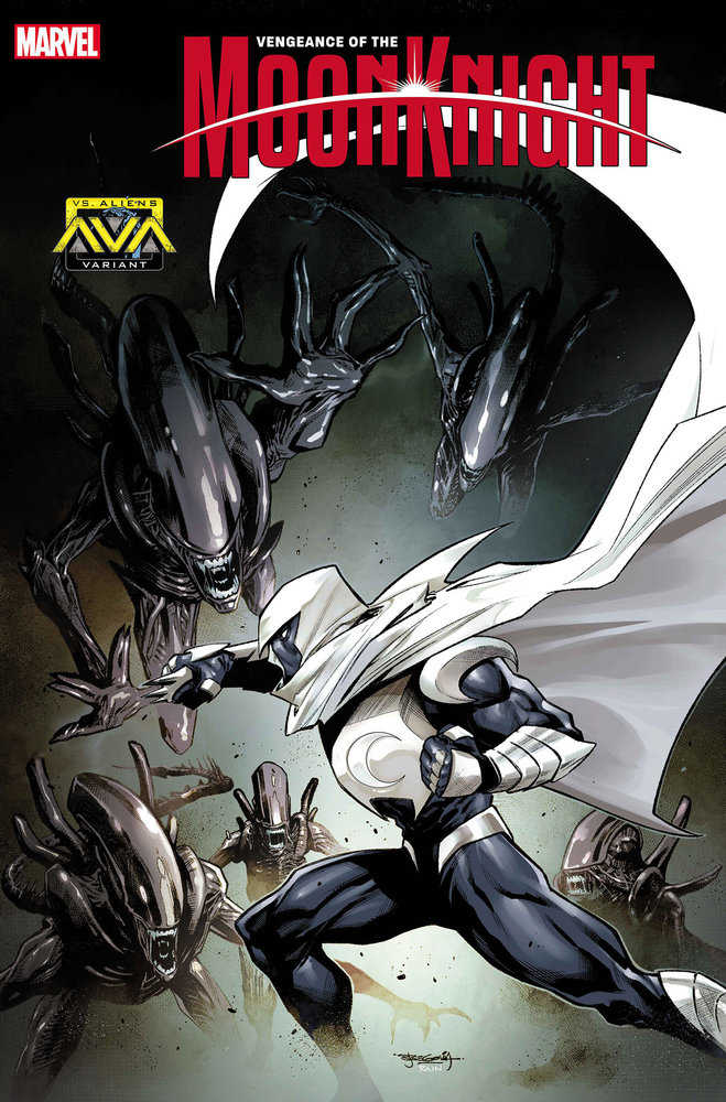 Vengeance Of The Moon Knight #7 Stephen Segovia Marvel vs. Alien Variant [Bh] - Walt's Comic Shop