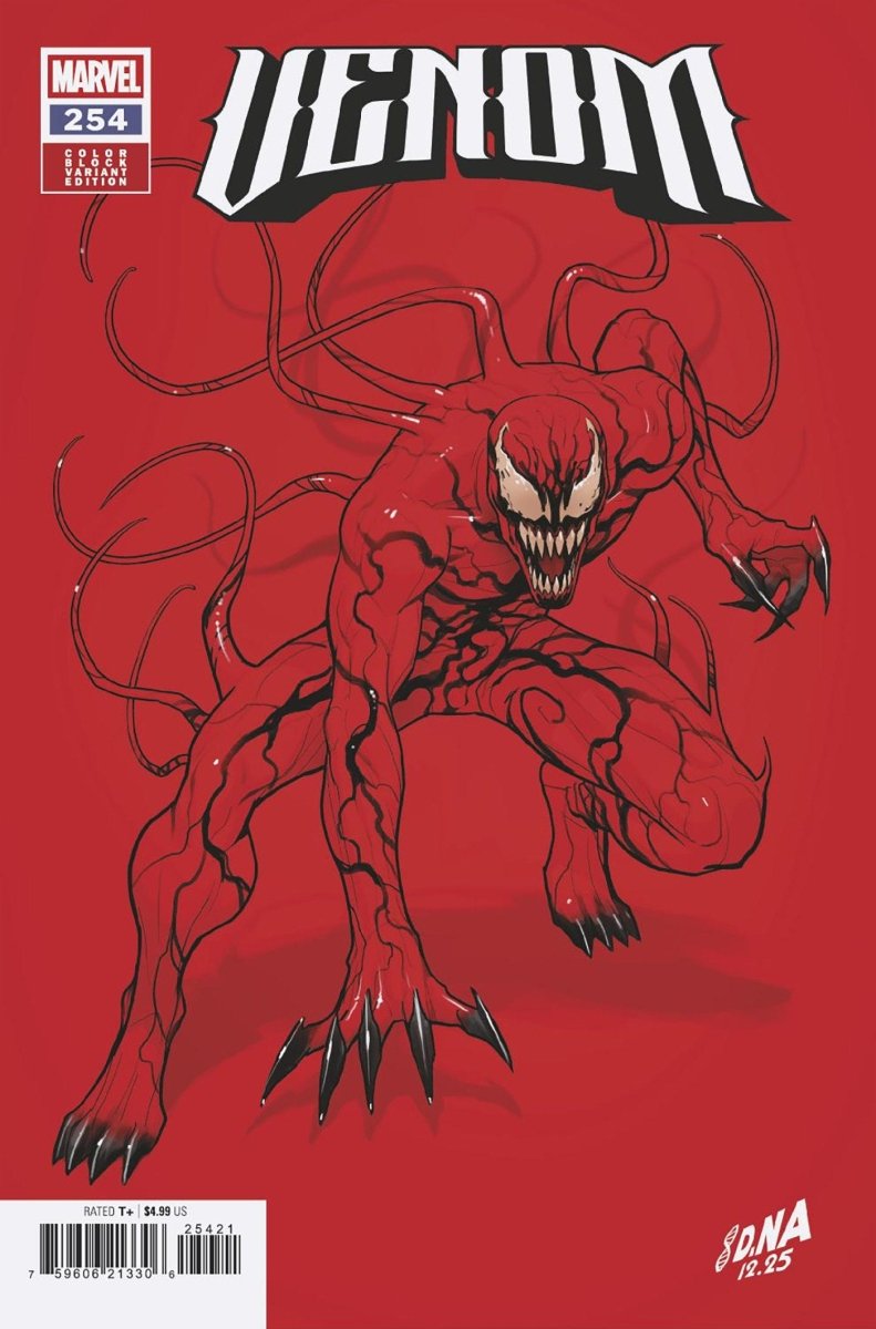 Venom 254 David Nakayama Color Block Red Variant - Walt's Comic Shop