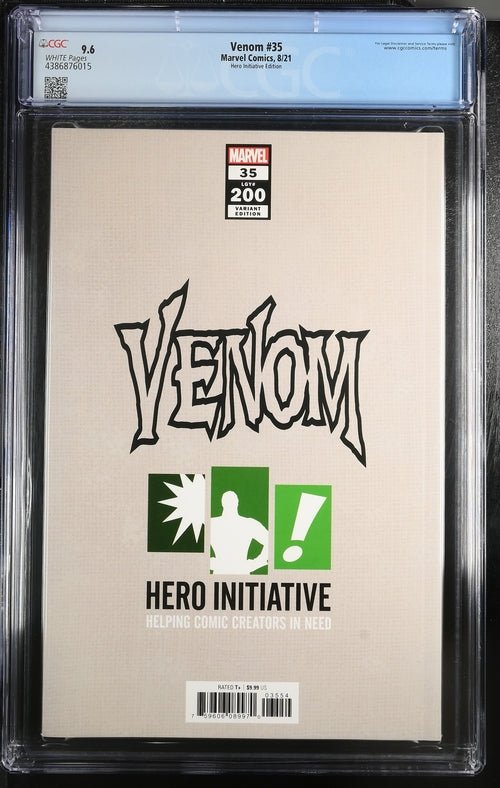 Venom #35 Hero Initiative Edition CGC 9.6 - Walt's Comic Shop