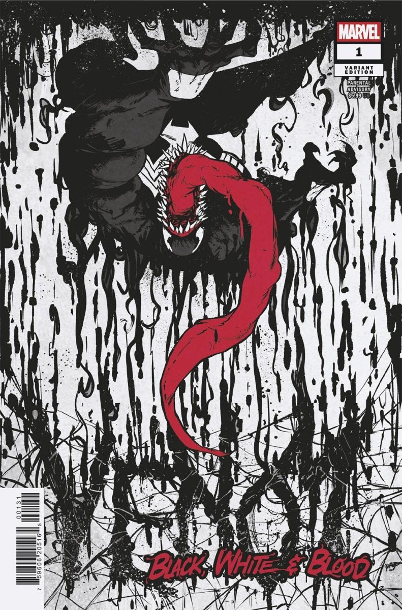 Venom: Black, White & Blood 1 Sanford Greene Variant - Walt's Comic Shop