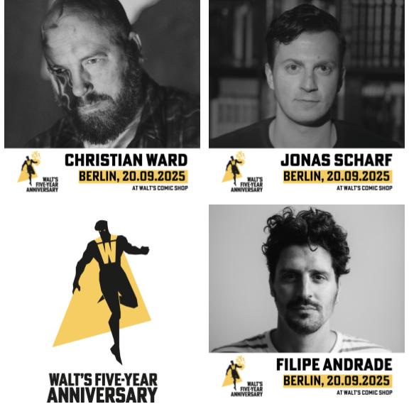 WCS 5Y Berlin – Signing Bundle for All Artists (Valid as €30 voucher on 20.9.) - Walt's Comic Shop
