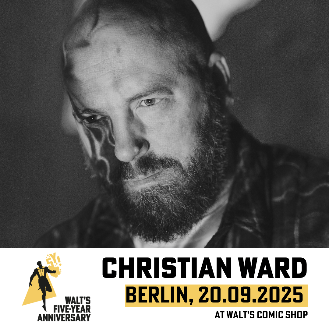 WCS5Y Berlin – Sketch Ticket: Christian Ward (Valid as €30 voucher on 20.9.) - Walt's Comic Shop