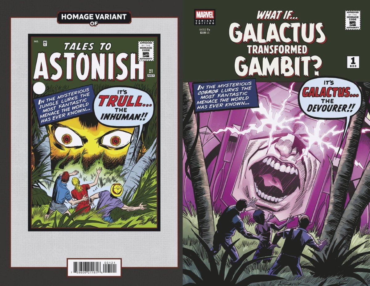 What If...? Galactus: Galactus Transformed Gambit? #1 Alex Saviuk Sci - Fi Homage Variant - Walt's Comic Shop