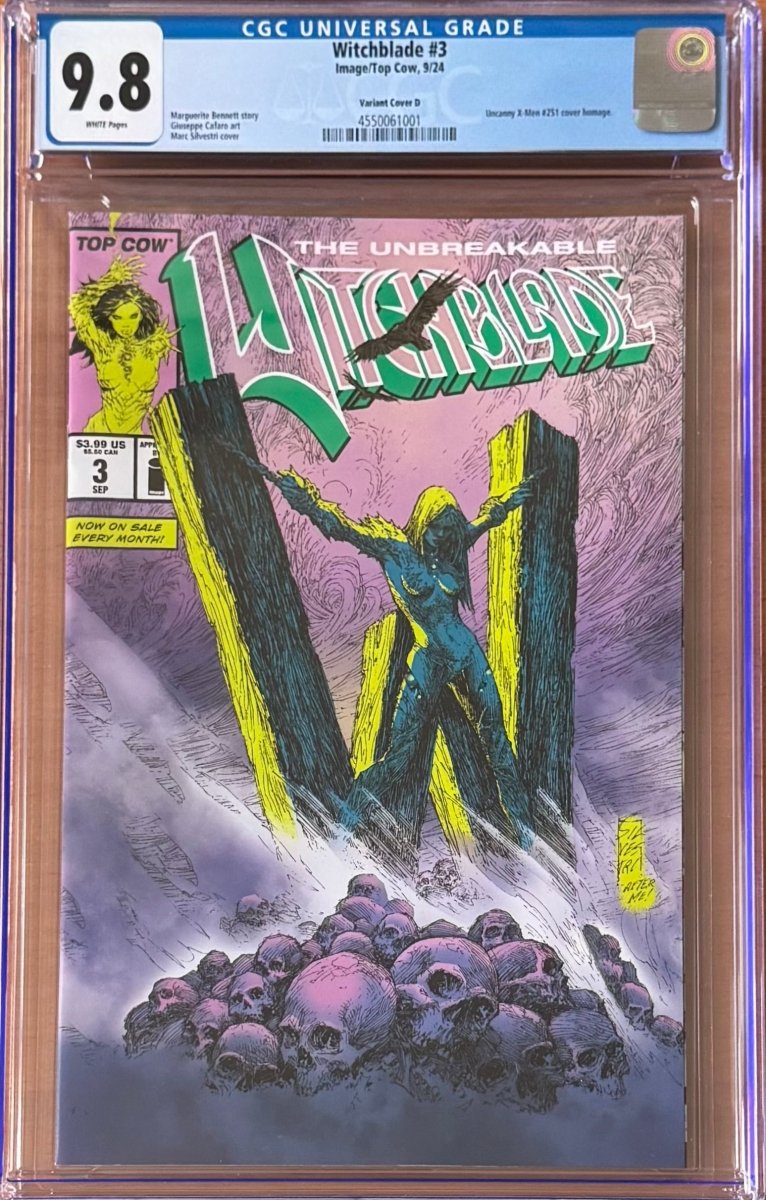 Witchblade #3 1:25 Marc Silvestri Homage CGC 9.8 - Walt's Comic Shop