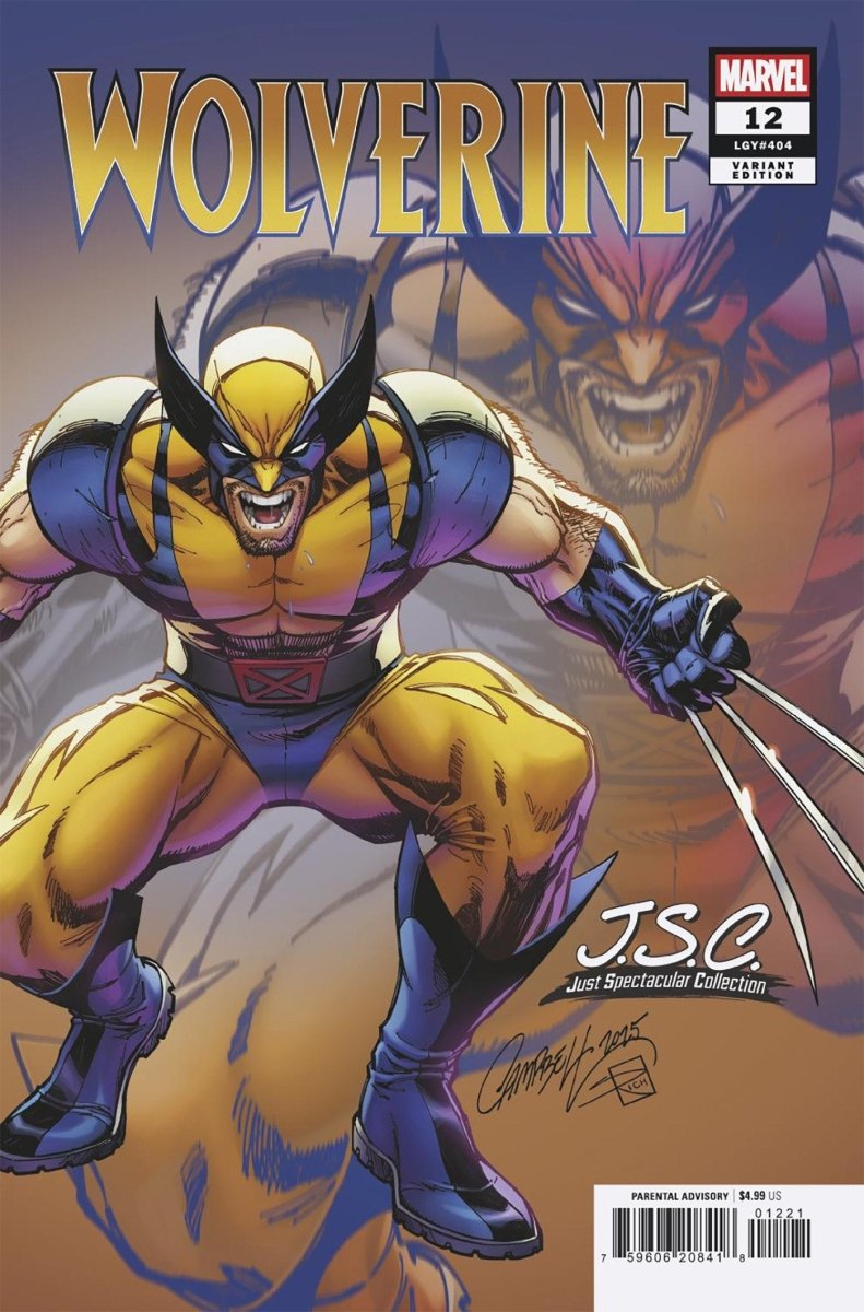 Wolverine 12 J. Scott Campbell Just Spectacular Collection Variant - Walt's Comic Shop
