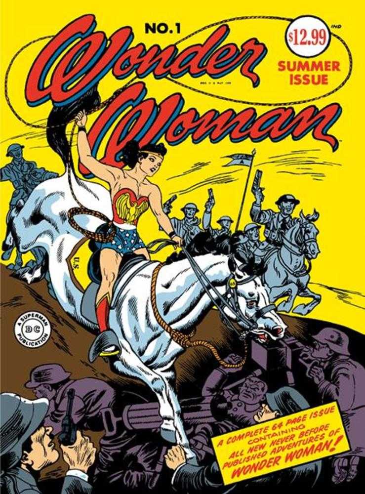 Wonder Woman 1 Facsimile Edition Cover C Harry Peter Foil Variant (2026 Edition) *Golden Age Size* - Walt's Comic Shop