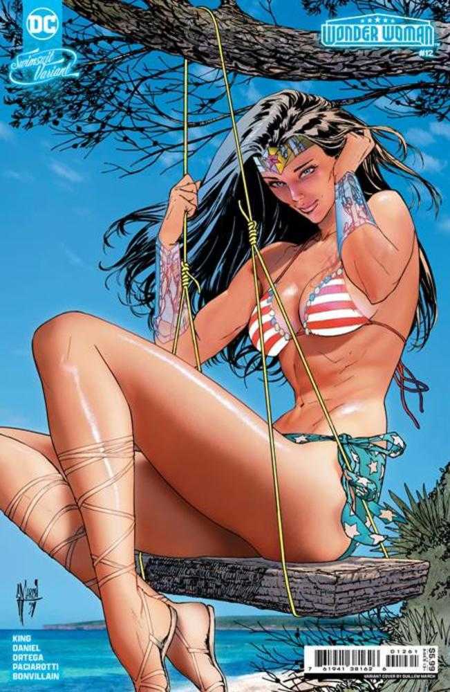 Wonder Woman #12 Cover D Guillem March Swimsuit Card Stock Variant (Absolute Power) - Walt's Comic Shop