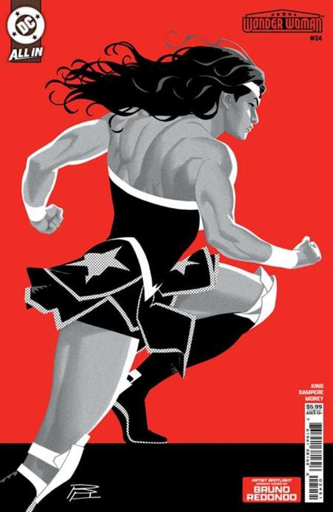 Wonder Woman 24 Cover D Bruno Redondo Artist Spotlight Card Stock Variant - Walt's Comic Shop