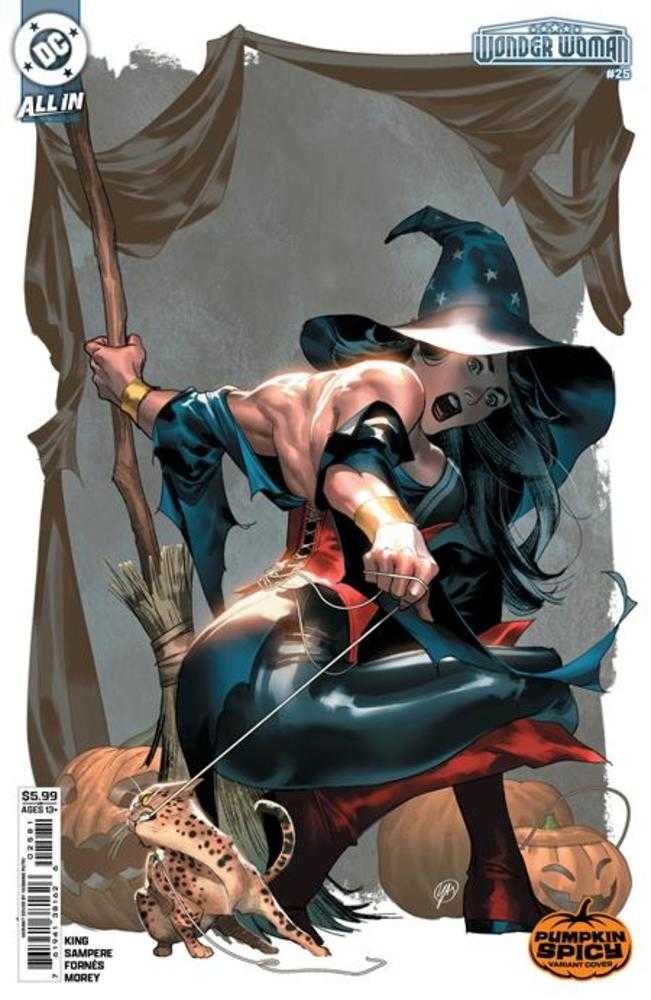 Wonder Woman 25 Cover E Yasmine Putri Pumpkin Spicy Card Stock Variant - Walt's Comic Shop