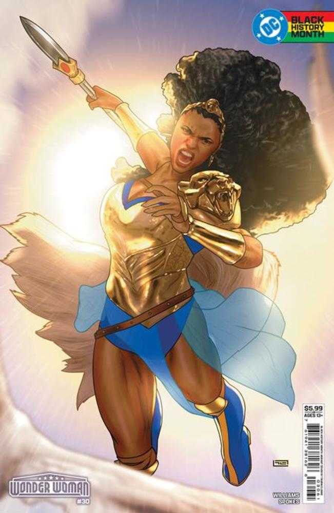 Wonder Woman 30 Cover F Taurin Clarke Black History Month Card Stock Variant - Walt's Comic Shop