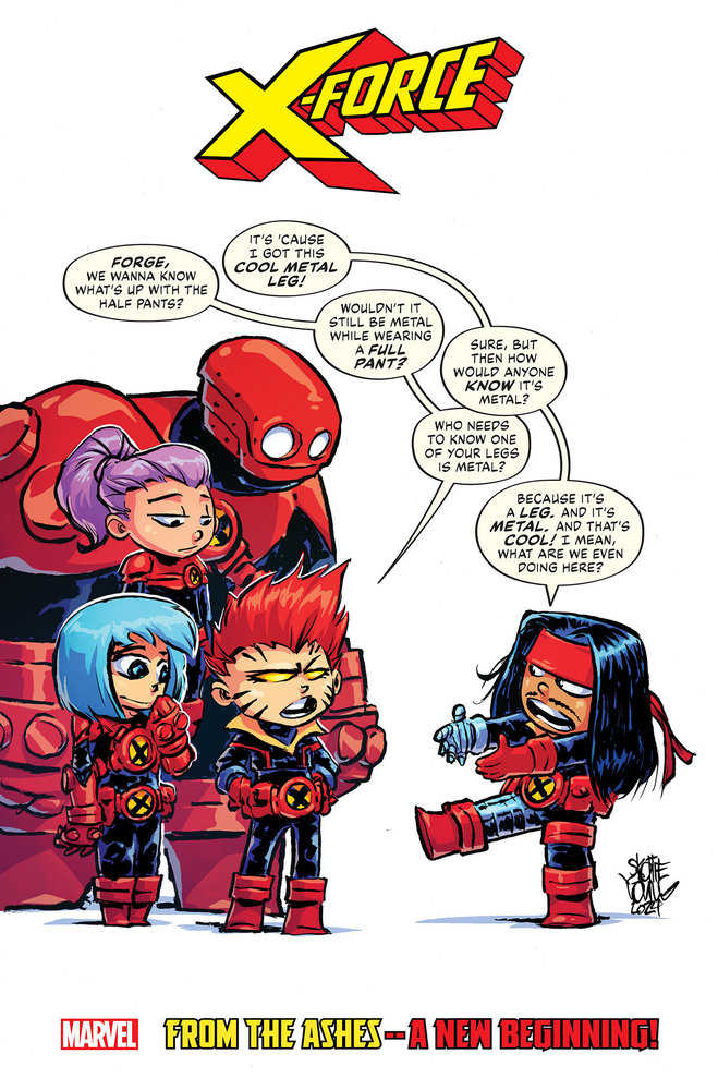 X - Force #1 Skottie Young Variant - Walt's Comic Shop