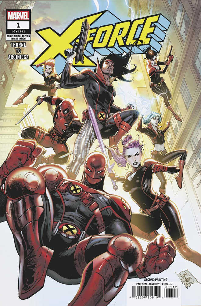 X - Force #1 Tony Daniel 2nd Print Variant - Walt's Comic Shop