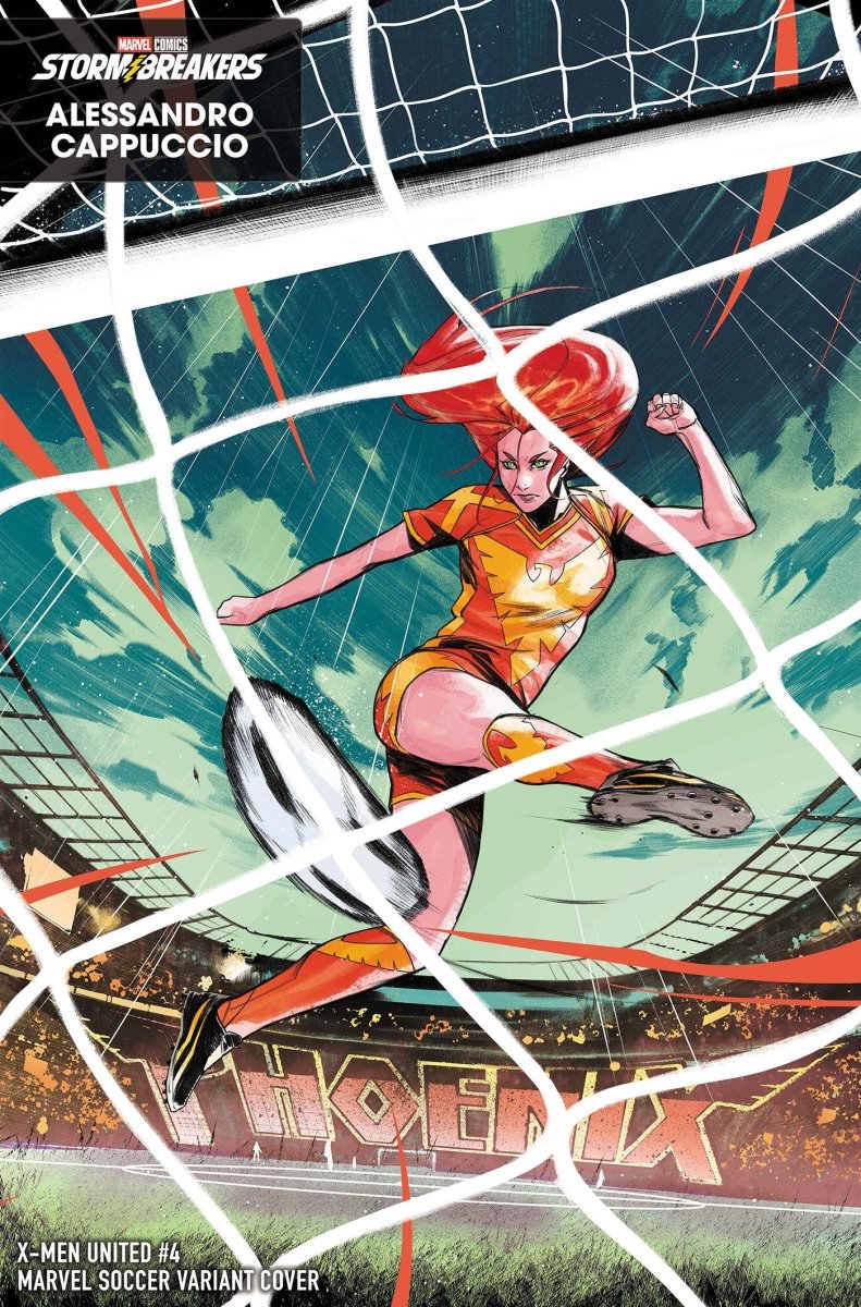 X-Men United 4 Alessandro Cappuccio Marvel Soccer Variant - Walt's Comic Shop
